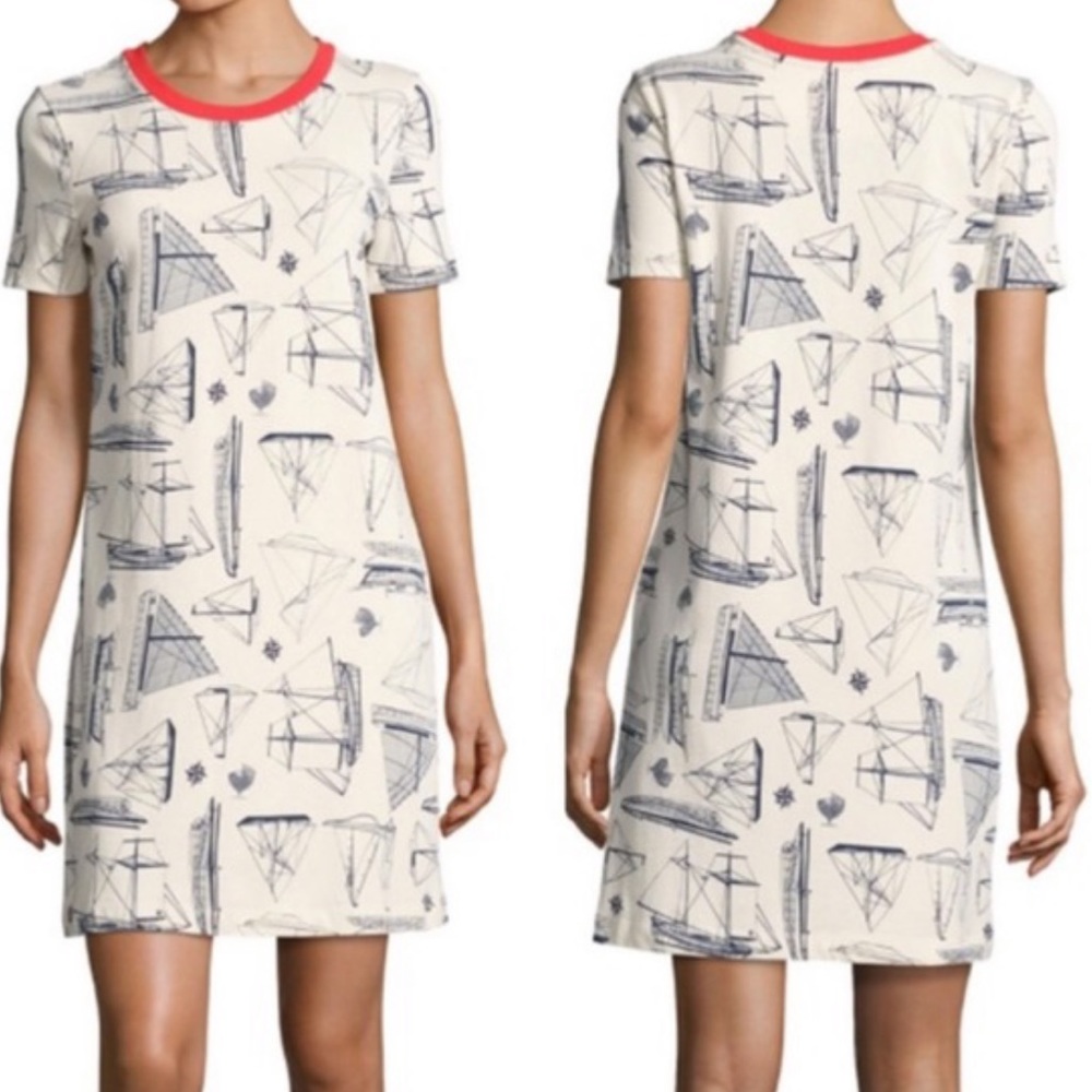Tory Burch Set Adrift Sailboat T-Shirt Dress